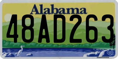 AL license plate 48AD263