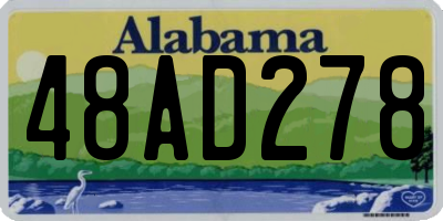 AL license plate 48AD278