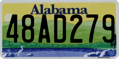 AL license plate 48AD279