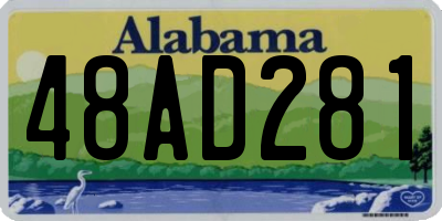 AL license plate 48AD281