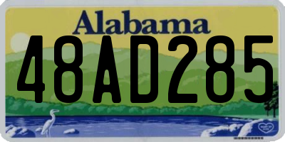 AL license plate 48AD285