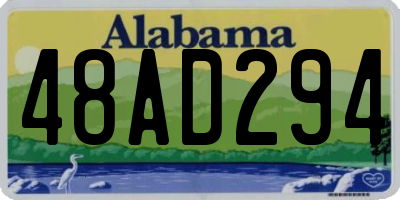 AL license plate 48AD294