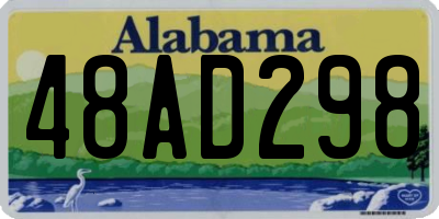 AL license plate 48AD298
