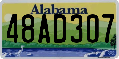 AL license plate 48AD307