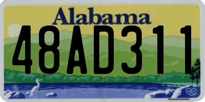 AL license plate 48AD311