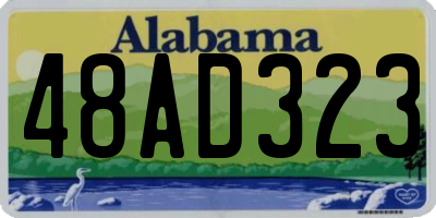 AL license plate 48AD323