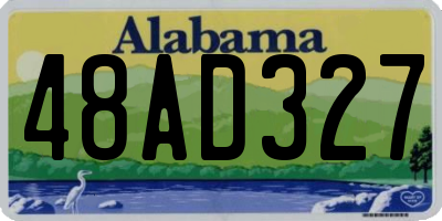 AL license plate 48AD327