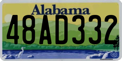 AL license plate 48AD332
