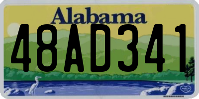 AL license plate 48AD341
