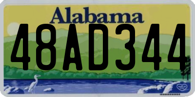 AL license plate 48AD344