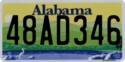 AL license plate 48AD346