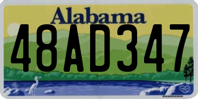 AL license plate 48AD347