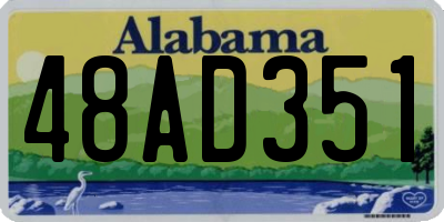 AL license plate 48AD351