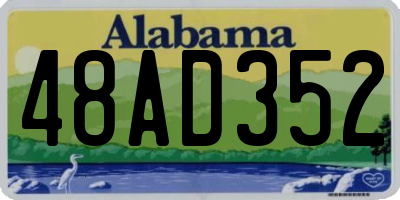 AL license plate 48AD352