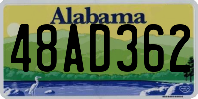 AL license plate 48AD362