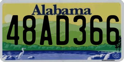 AL license plate 48AD366