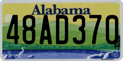 AL license plate 48AD370