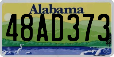 AL license plate 48AD373