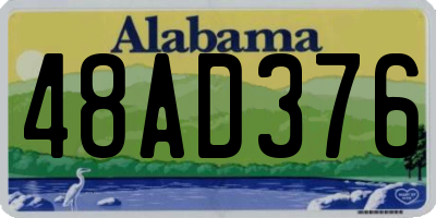 AL license plate 48AD376