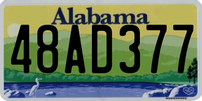 AL license plate 48AD377