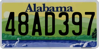 AL license plate 48AD397