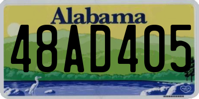 AL license plate 48AD405