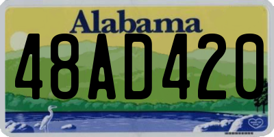 AL license plate 48AD420