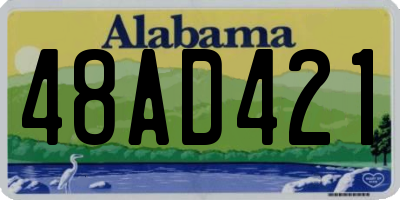 AL license plate 48AD421