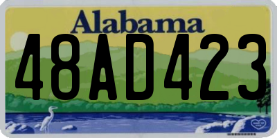 AL license plate 48AD423