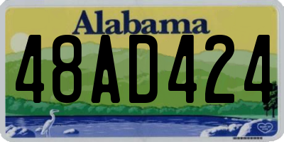 AL license plate 48AD424