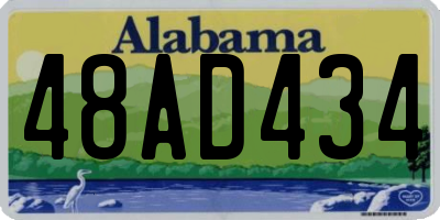 AL license plate 48AD434