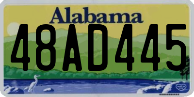 AL license plate 48AD445