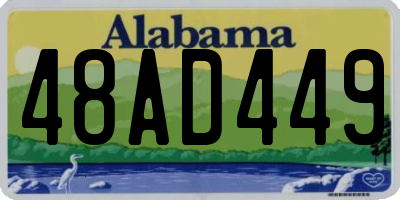 AL license plate 48AD449