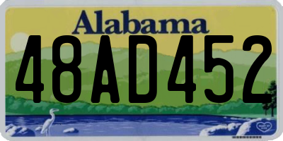 AL license plate 48AD452