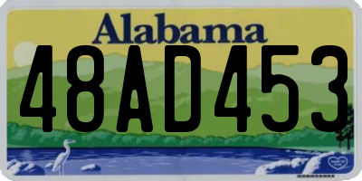 AL license plate 48AD453