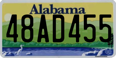 AL license plate 48AD455