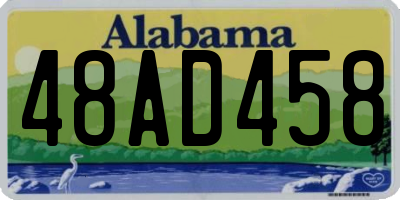 AL license plate 48AD458