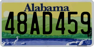 AL license plate 48AD459