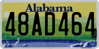 AL license plate 48AD464