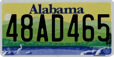 AL license plate 48AD465