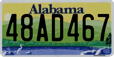 AL license plate 48AD467