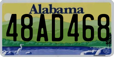 AL license plate 48AD468
