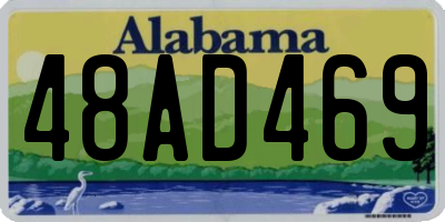 AL license plate 48AD469
