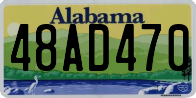 AL license plate 48AD470