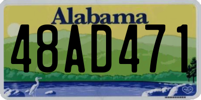 AL license plate 48AD471