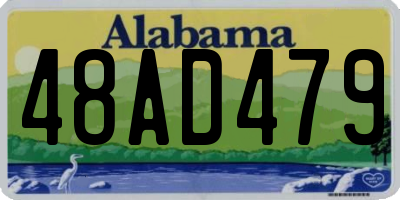 AL license plate 48AD479
