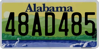 AL license plate 48AD485