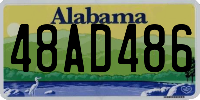 AL license plate 48AD486