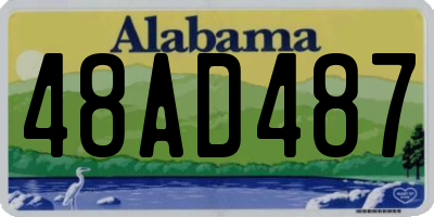 AL license plate 48AD487