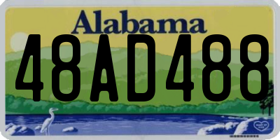 AL license plate 48AD488